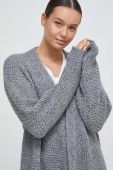 Кардиган з домішкою вовни United Colors of Benetton колір сірий