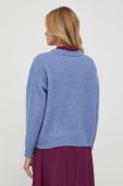 Кардиган з домішкою вовни United Colors of Benetton легкий колір блакитний (3679313)