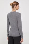 Кардиган з домішкою вовни Sisley колір сірий легкий (3633497)