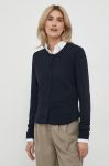 Кардиган з домішкою вовни Sisley колір синій легкий