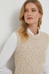 Светр з домішкою вовни Sisley жіночий колір бежевий (3681543)