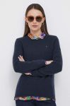 Вовняний светр Tommy Hilfiger жіночий колір синій легкий (3455278)