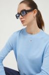 Светр Tommy Jeans жіночий легкий колір блакитний (3432093)