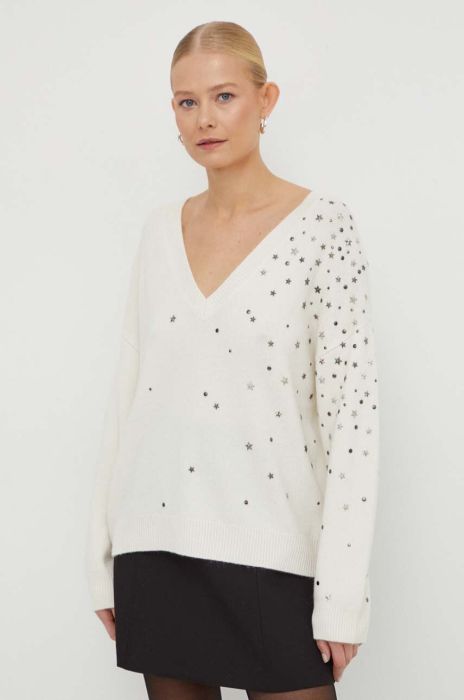 Светр з кашеміру The Kooples колір бежевий