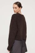 Вовняний светр Rotate жіночий колір коричневий теплий