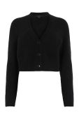 Джемпер AllSaints WICK CARDIGAN жіночий колір чорний легкий