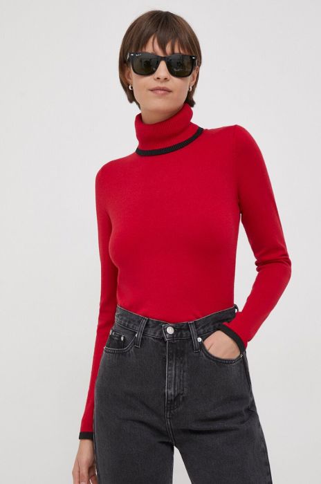 Светр Artigli жіночий колір червоний легкий гольф (3686981)
