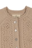 Дитячий вовняний кардиган Konges Sl?jd колір бежевий легкий (3524452)