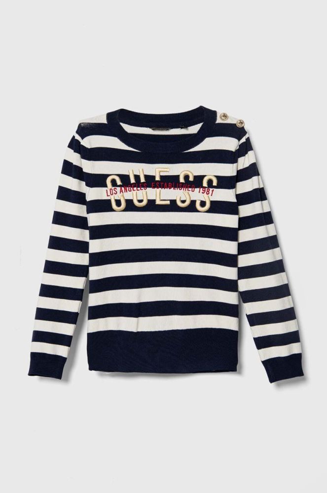 Дитячий светр Guess колір синій легкий (3447494)