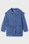 Дитячий кардиган Mayoral легкий колір блакитний (3432247)