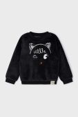 Дитяча кофта Mayoral колір чорний з аплікацією (3422143)