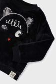 Дитяча кофта Mayoral колір чорний з аплікацією (3422143)