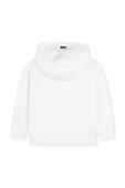 Дитяча кофта BOSS колір білий з капюшоном візерунок (3626178)