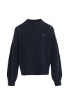 Вовняний дитячий светр Tommy Hilfiger колір синій легкий (3432342)