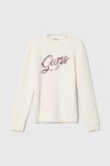Дитячий светр Guess колір бежевий теплий