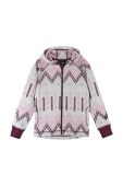 Дитяча кофта Reima Northern колір рожевий з капюшоном візерунок