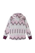 Дитяча кофта Reima Northern колір рожевий з капюшоном візерунок