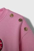 Дитяча кофта Pinko Up колір рожевий з аплікацією (3432362)