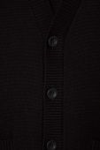 Дитячий бавовняний кардиган United Colors of Benetton колір чорний легкий