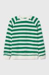 Дитяча бавовняна кофта United Colors of Benetton колір зелений візерунок (3520472)