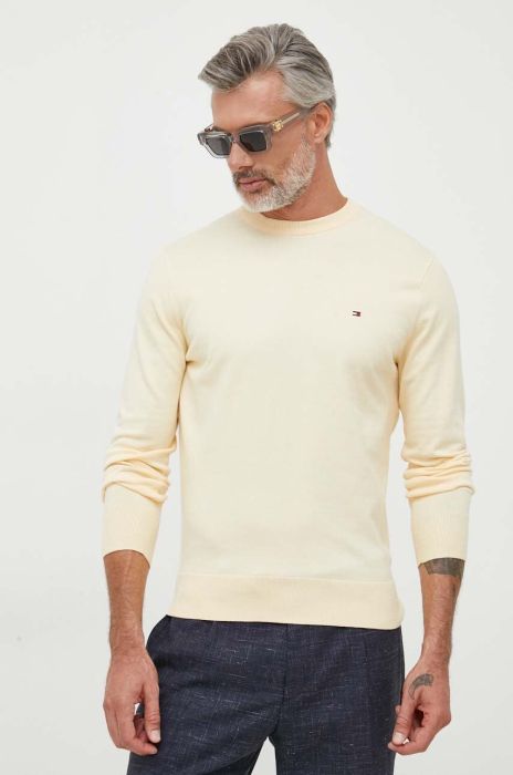 Светр Tommy Hilfiger чоловічий колір жовтий легкий