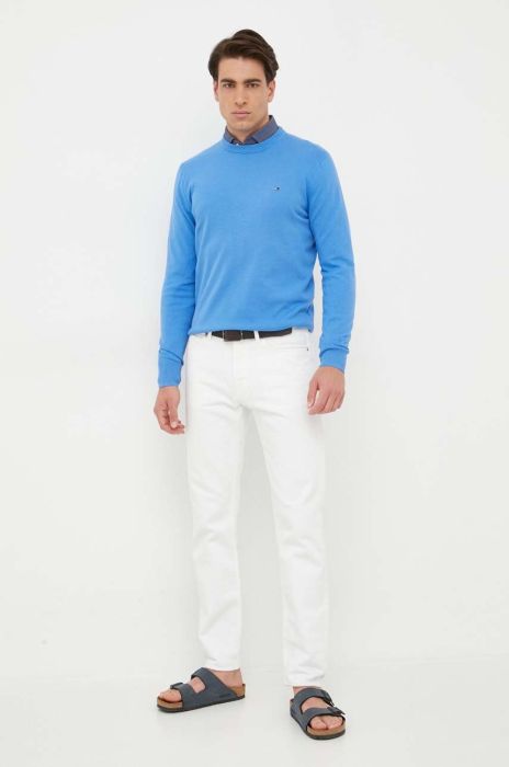 Светр Tommy Hilfiger чоловічий легкий колір блакитний (3325410)