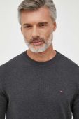 Светр Tommy Hilfiger чоловічий колір сірий легкий (3325395)
