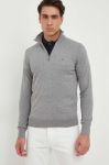 Светр Tommy Hilfiger чоловічий колір сірий легкий (3325474)