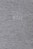 Вовняний светр BOSS чоловічий колір сірий легкий (3274510)