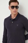 Лонгслів Guess чоловічий колір синій однотонний (3598763)