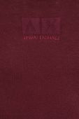 Светр з домішкою шовку Armani Exchange колір бордовий легкий