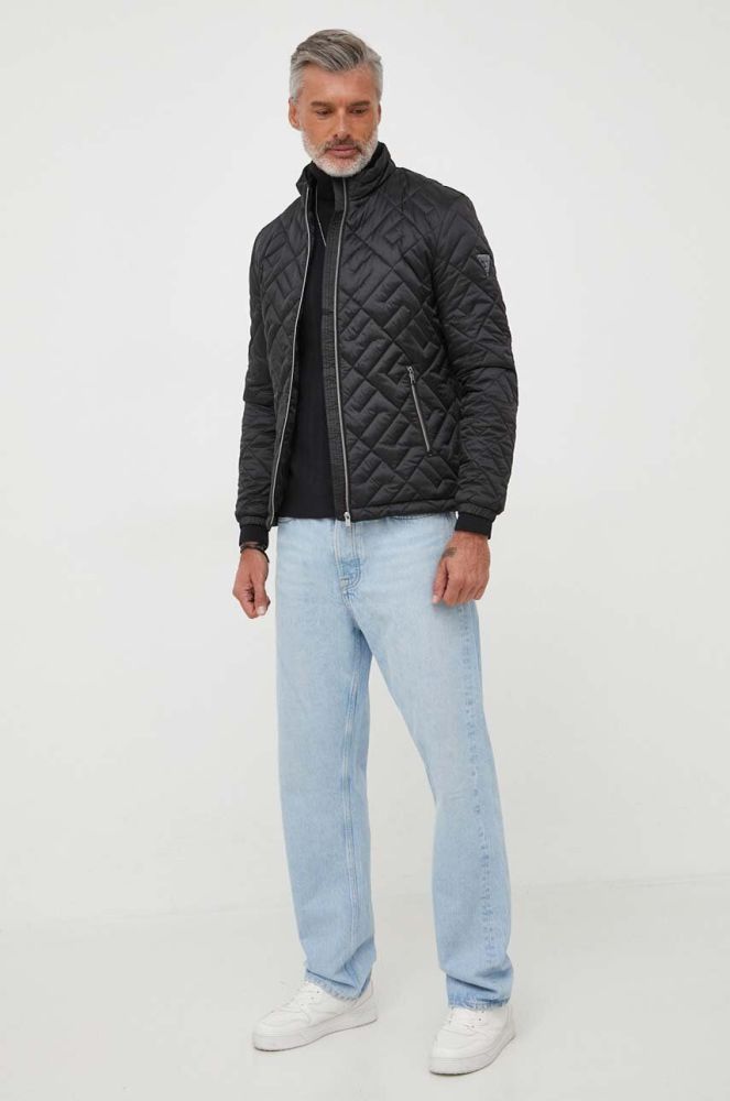 Бавовняний светр Armani Exchange колір чорний легкий гольф