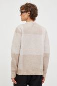 Светр з домішкою вовни Les Deux чоловічий колір бежевий