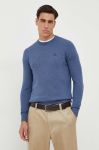 Светр з домішкою вовни North Sails чоловічий легкий колір блакитний (3459652)