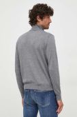 Светр з домішкою вовни United Colors of Benetton чоловічий колір сірий легкий гольф