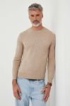 Светр з кашеміру United Colors of Benetton колір бежевий легкий (3622547)