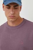 Кофта United Colors of Benetton чоловіча колір фіолетовий однотонна