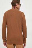 Бавовняний светр Tommy Hilfiger колір коричневий гольф