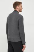 Кардиган з домішкою вовни BOSS колір сірий