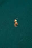 Бавовняний светр Polo Ralph Lauren колір зелений легкий півгольф