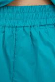 Бавовняні шорти Herskind колір бірюзовий однотонні висока посадка