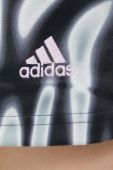 Шорти adidas жіночі колір чорний візерунок висока посадка (3306146)