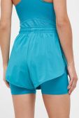 Шорти для тренувань adidas by Stella McCartney Truepurpose колір бірюзовий однотонні висока посадка