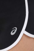 Шорти для бігу Asics Icon колір чорний однотонні середня посадка