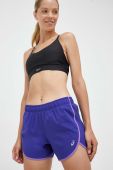 Шорти для бігу Asics Icon колір фіолетовий однотонні середня посадка