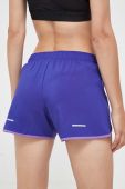 Шорти для бігу Asics Icon колір фіолетовий однотонні середня посадка