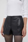 Шорти Sisley жіночі колір чорний однотонні висока посадка (3538822)