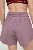 Шорти для тренувань Under Armour Flex колір фіолетовий однотонні висока посадка