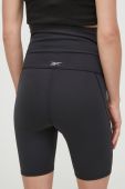 Тренувальні шорти для вагітних Reebok MATERNITY колір чорний однотонні висока посадка