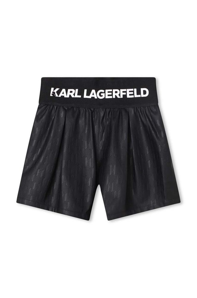 Дитячі шорти Karl Lagerfeld колір чорний візерунок (3422235)